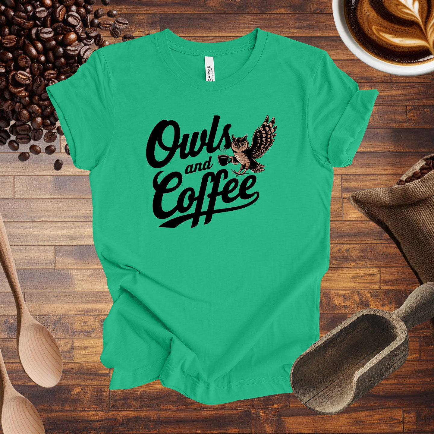 Owls and Coffee Tee