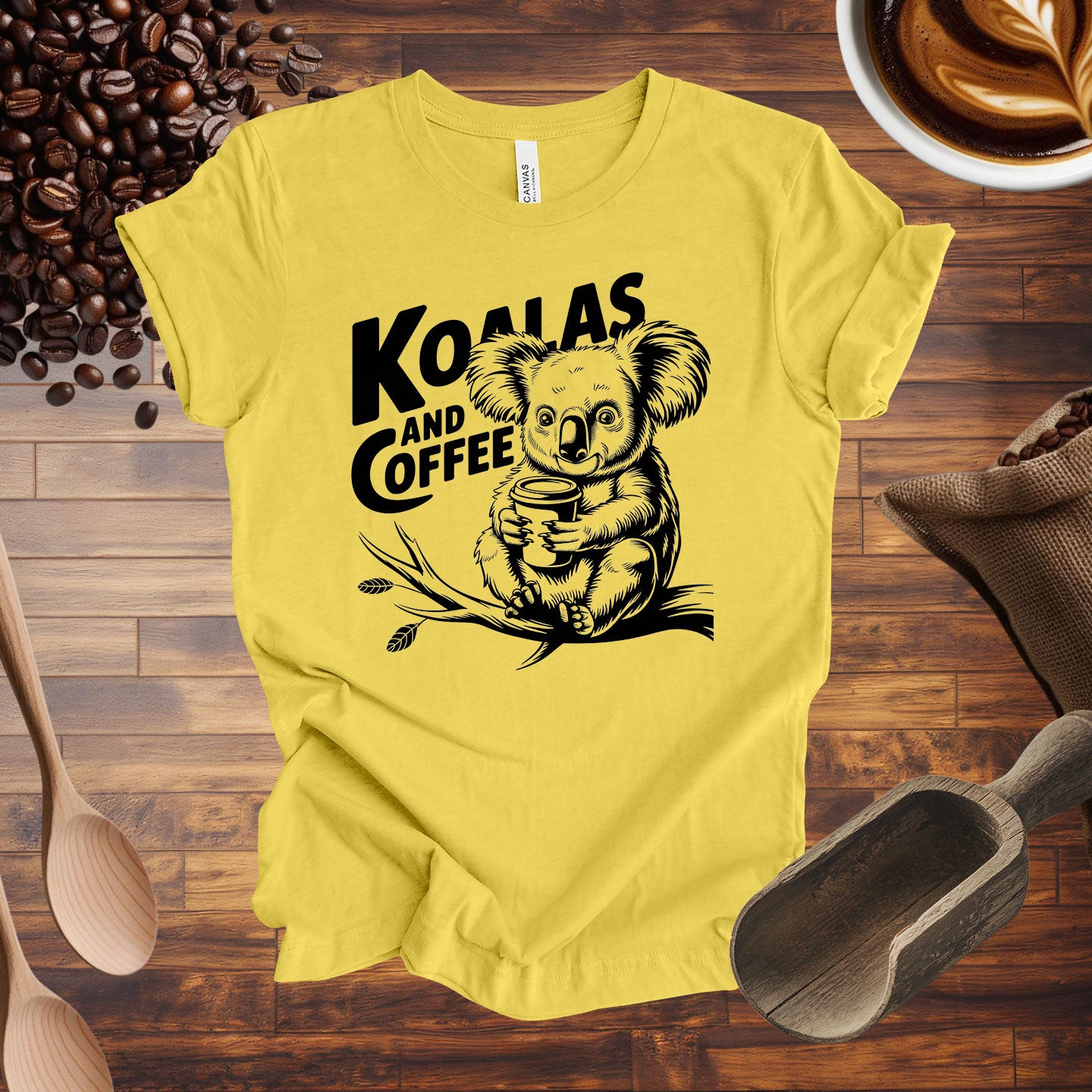 Koalas and Coffee Tee