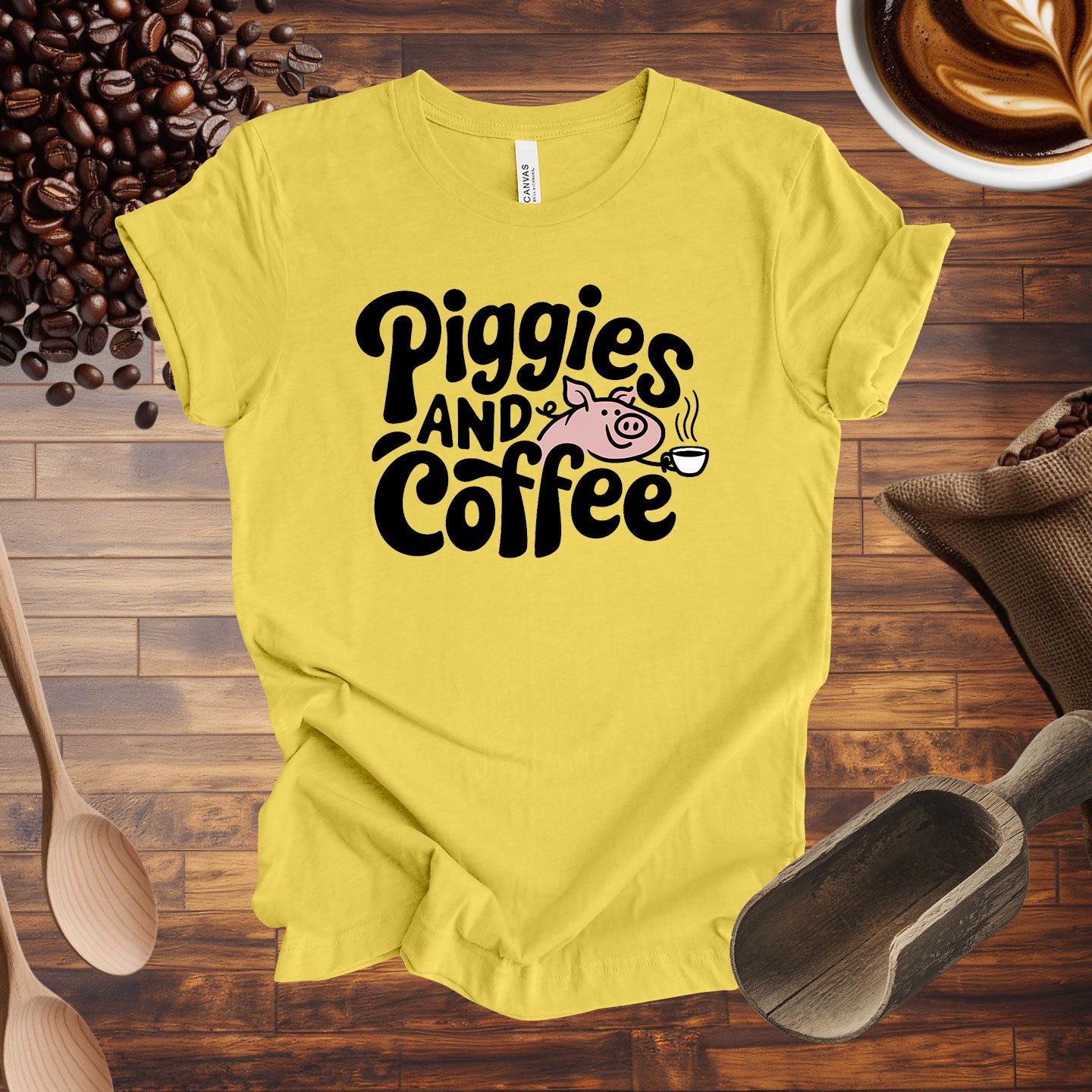 Piggies and Coffee Tee
