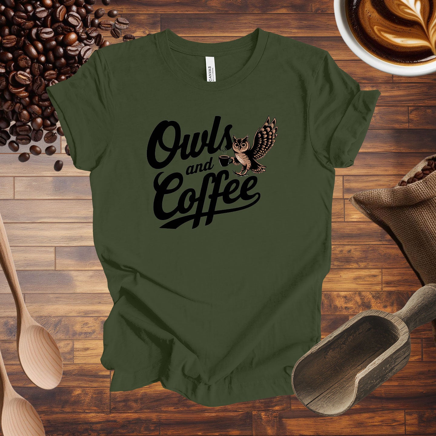 Owls and Coffee Tee