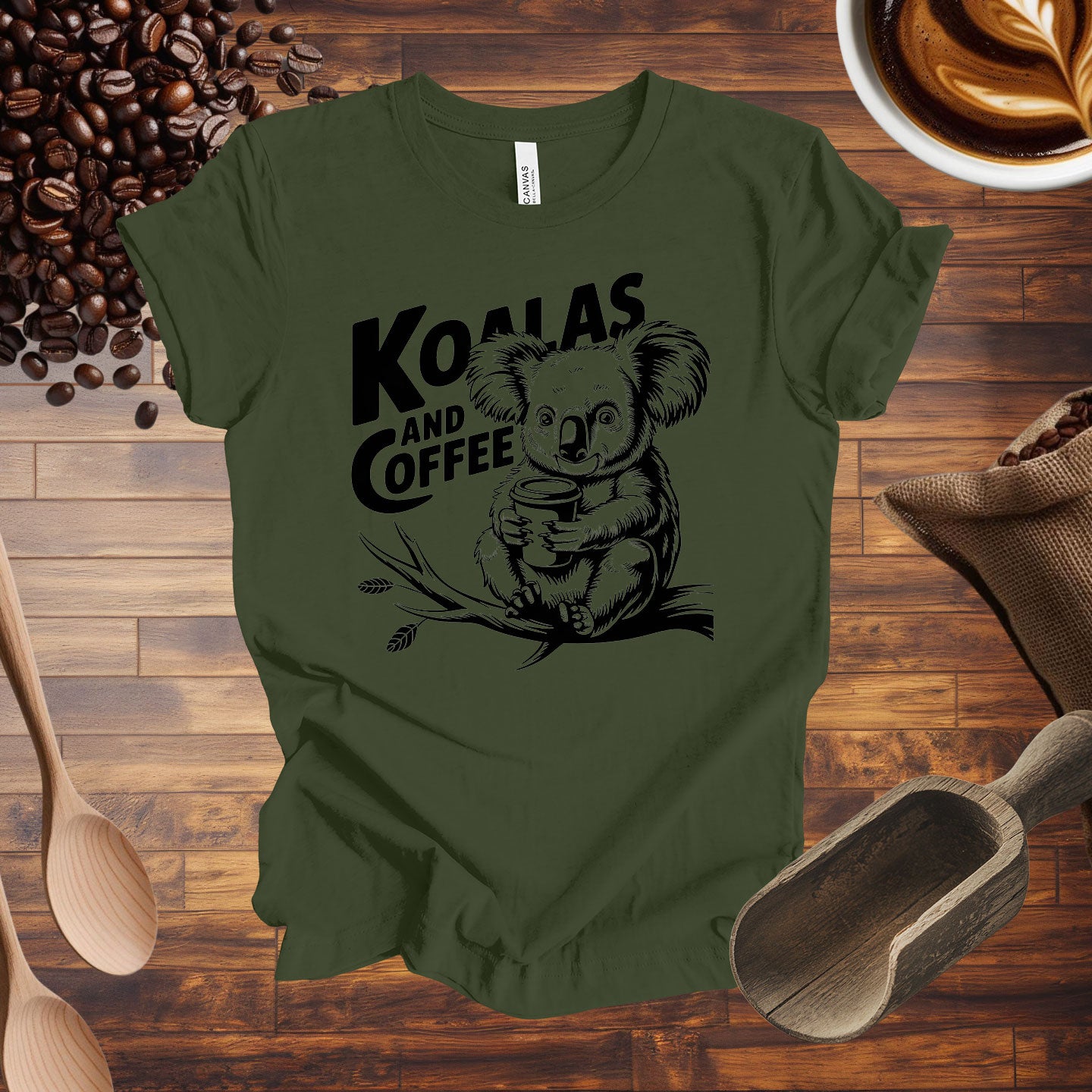 Koalas and Coffee Tee