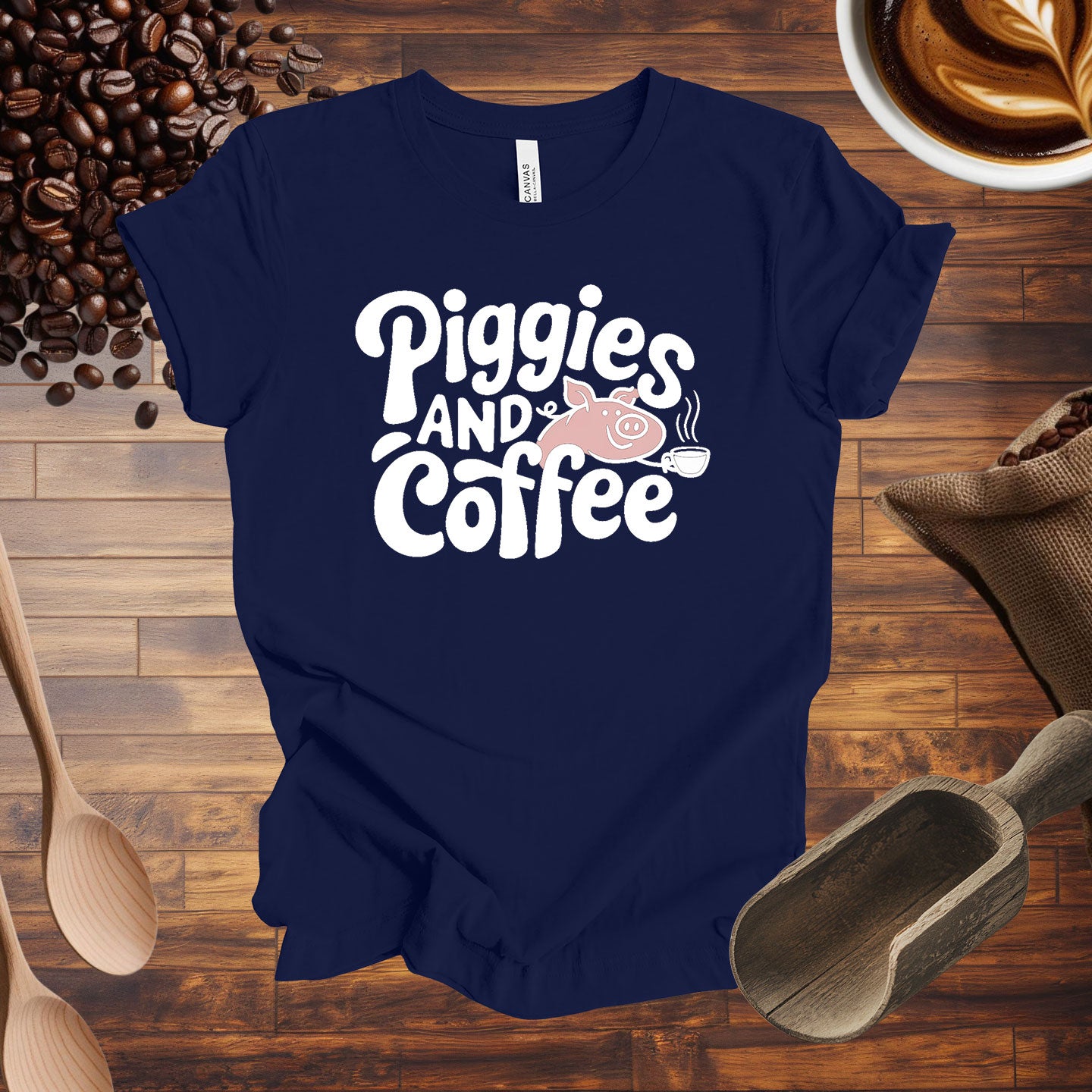 Piggies and Coffee Tee