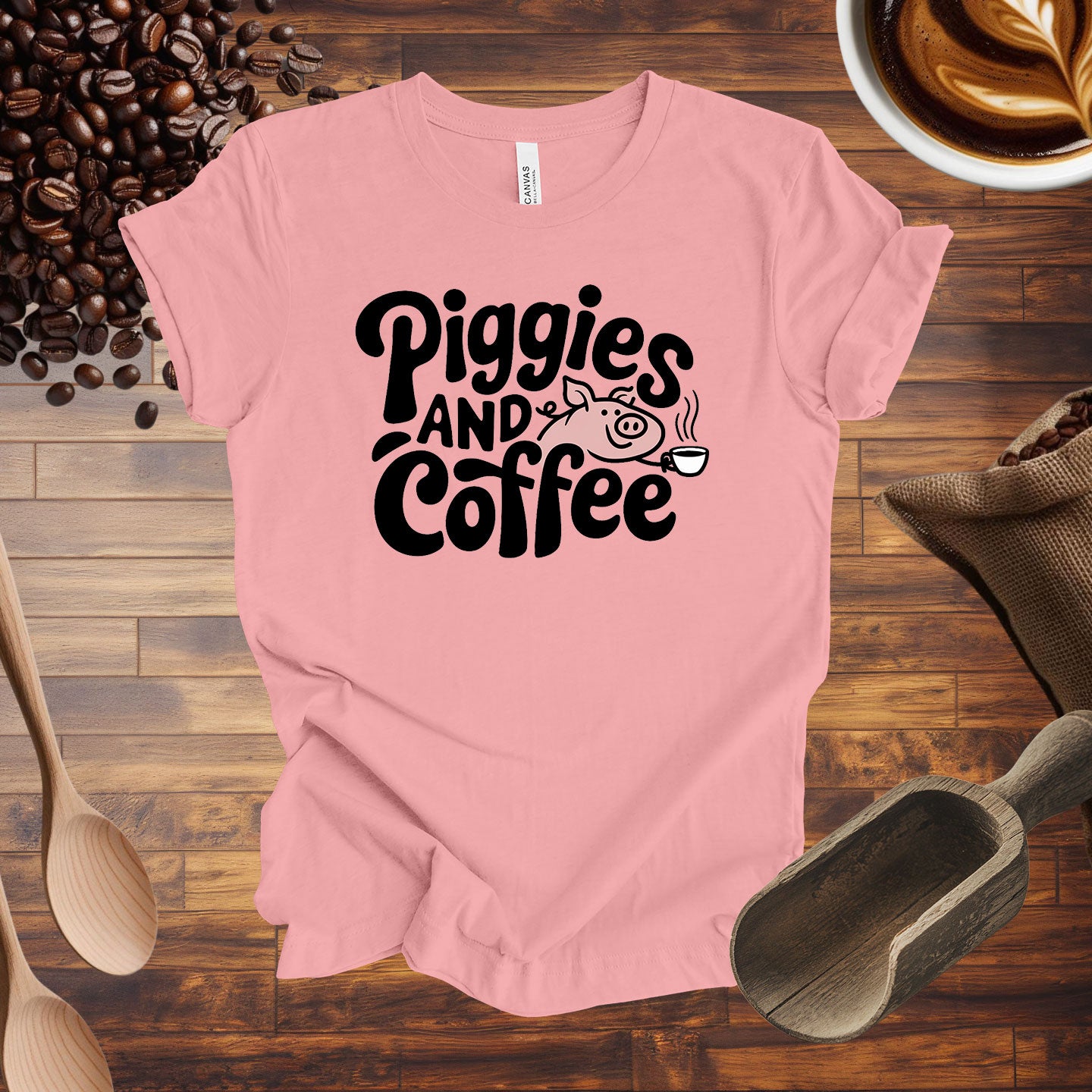 Piggies and Coffee Tee