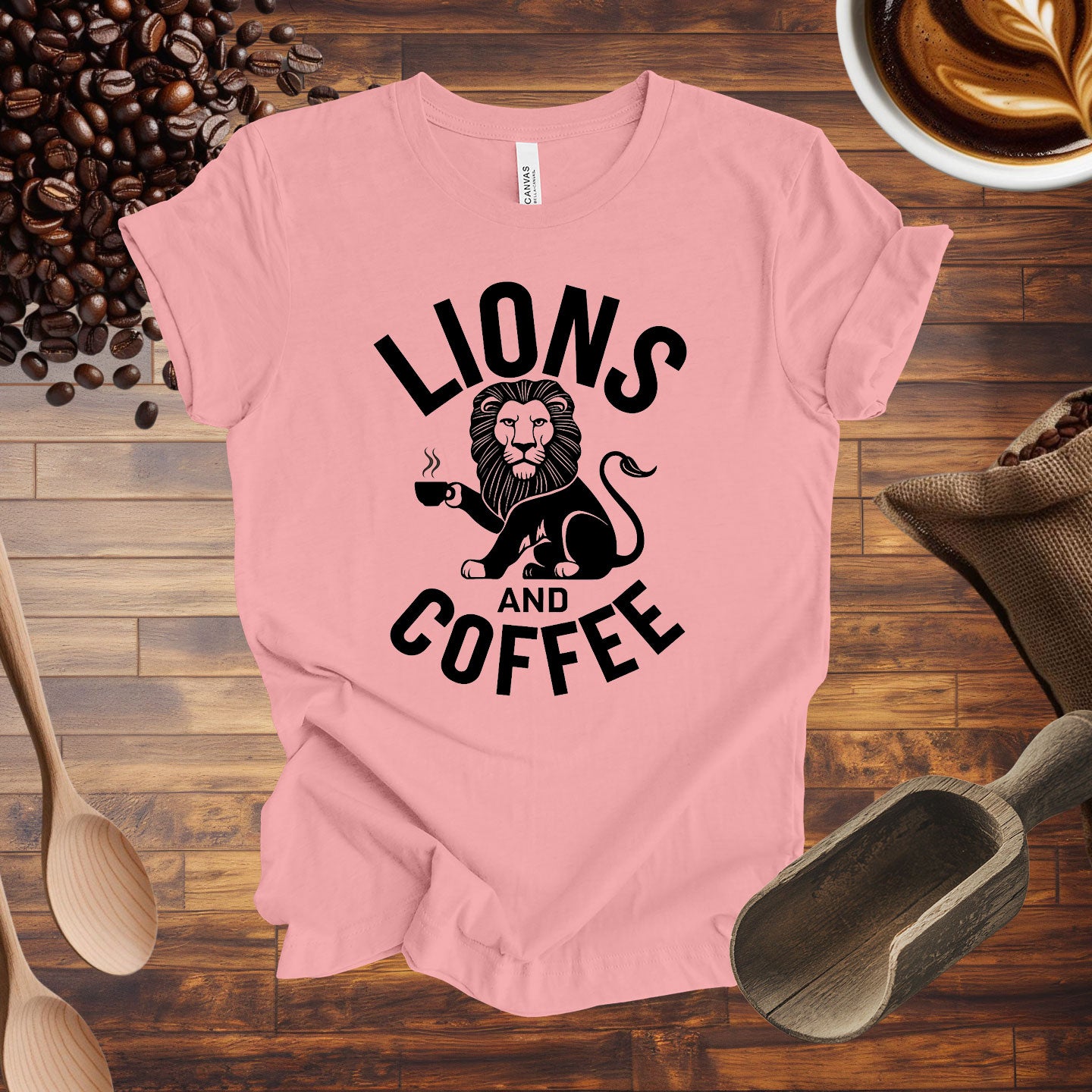 Lions and Coffee Tee