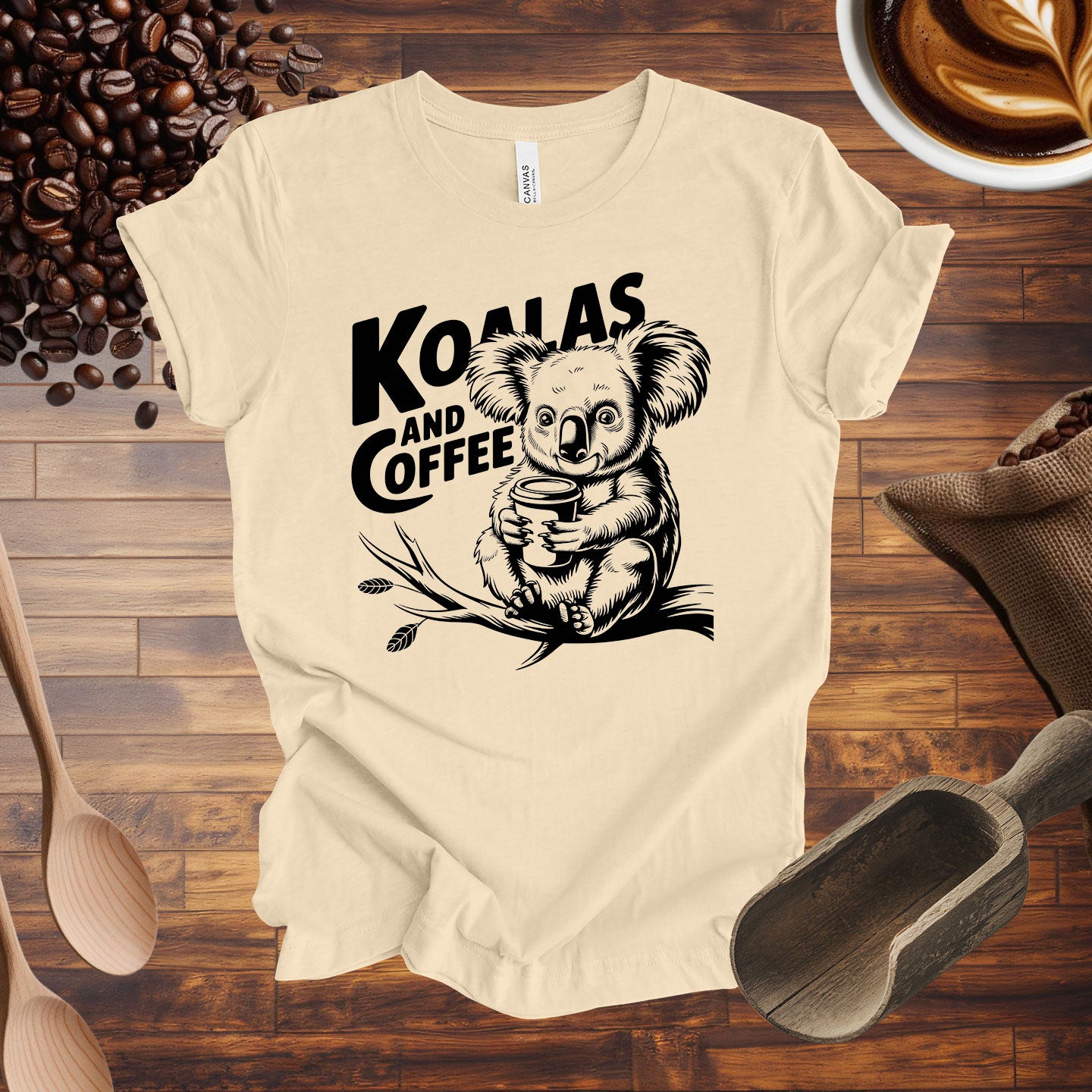 Koalas and Coffee Tee