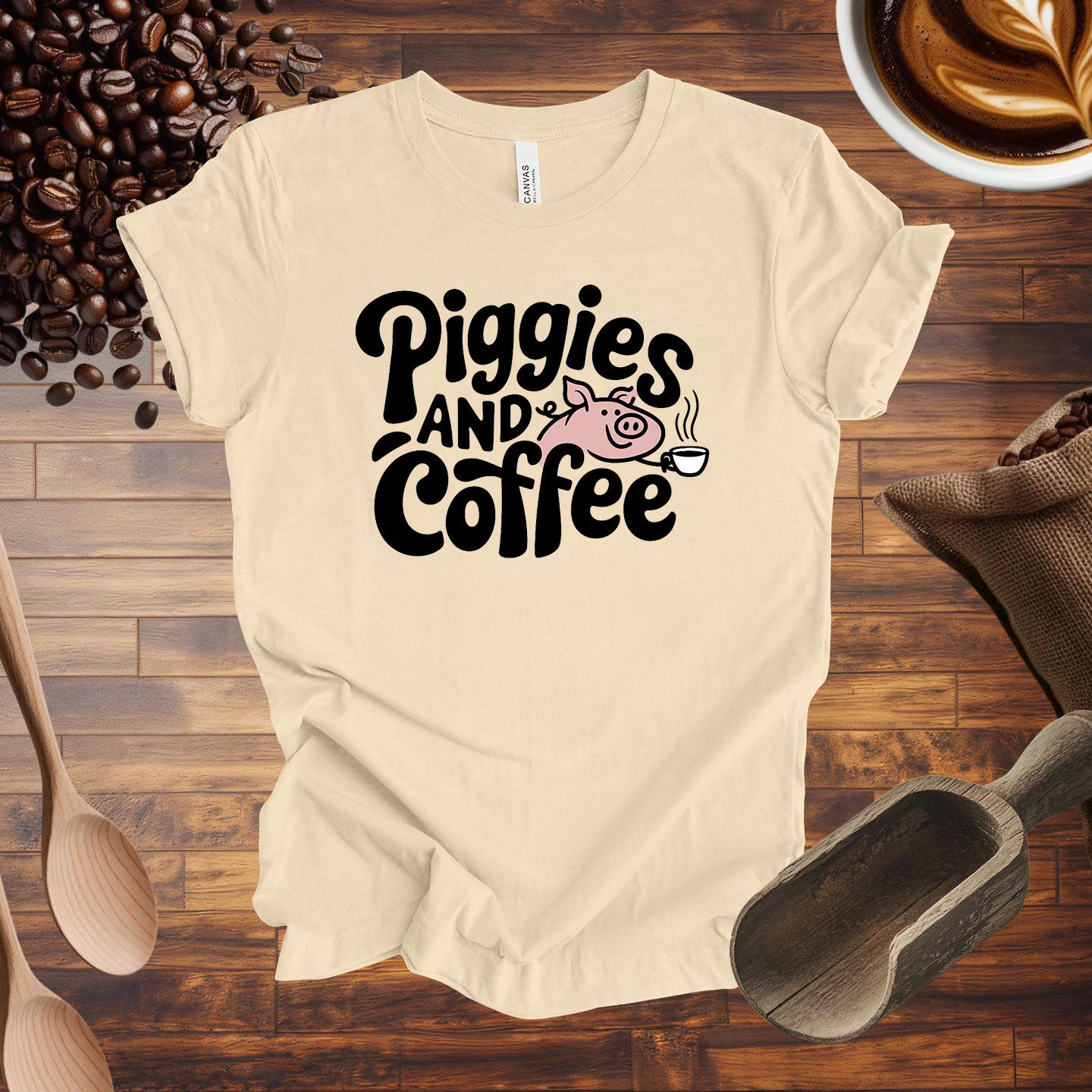 Piggies and Coffee Tee