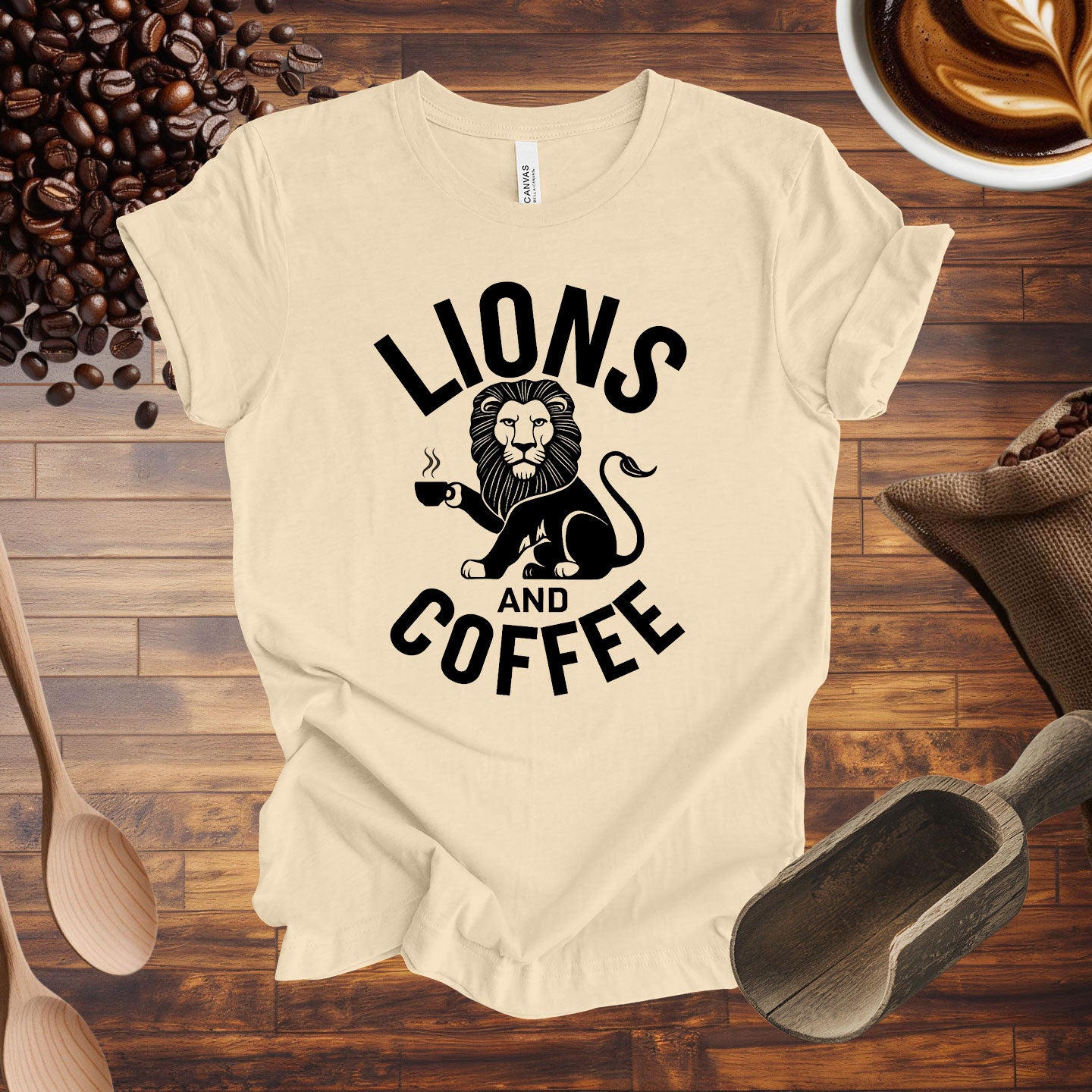 Lions and Coffee Tee