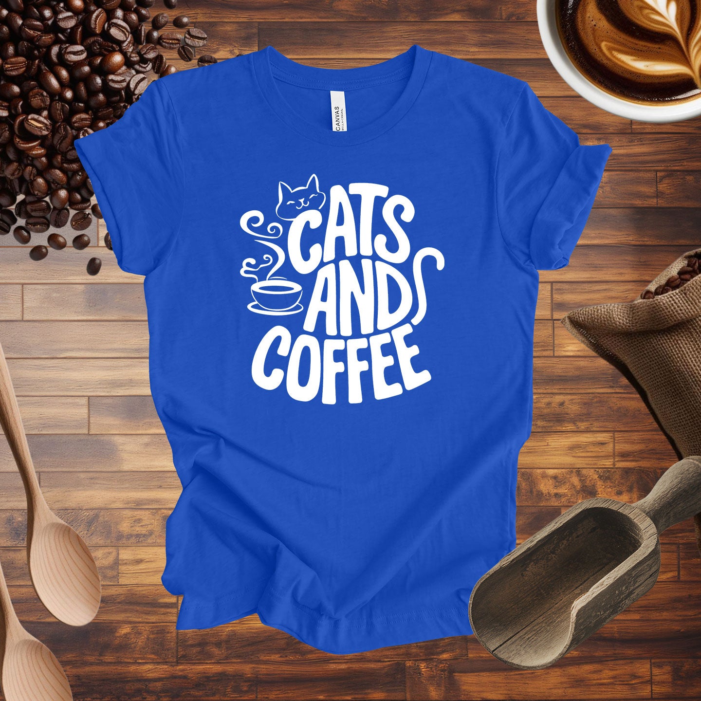 Cats and Coffee Tee