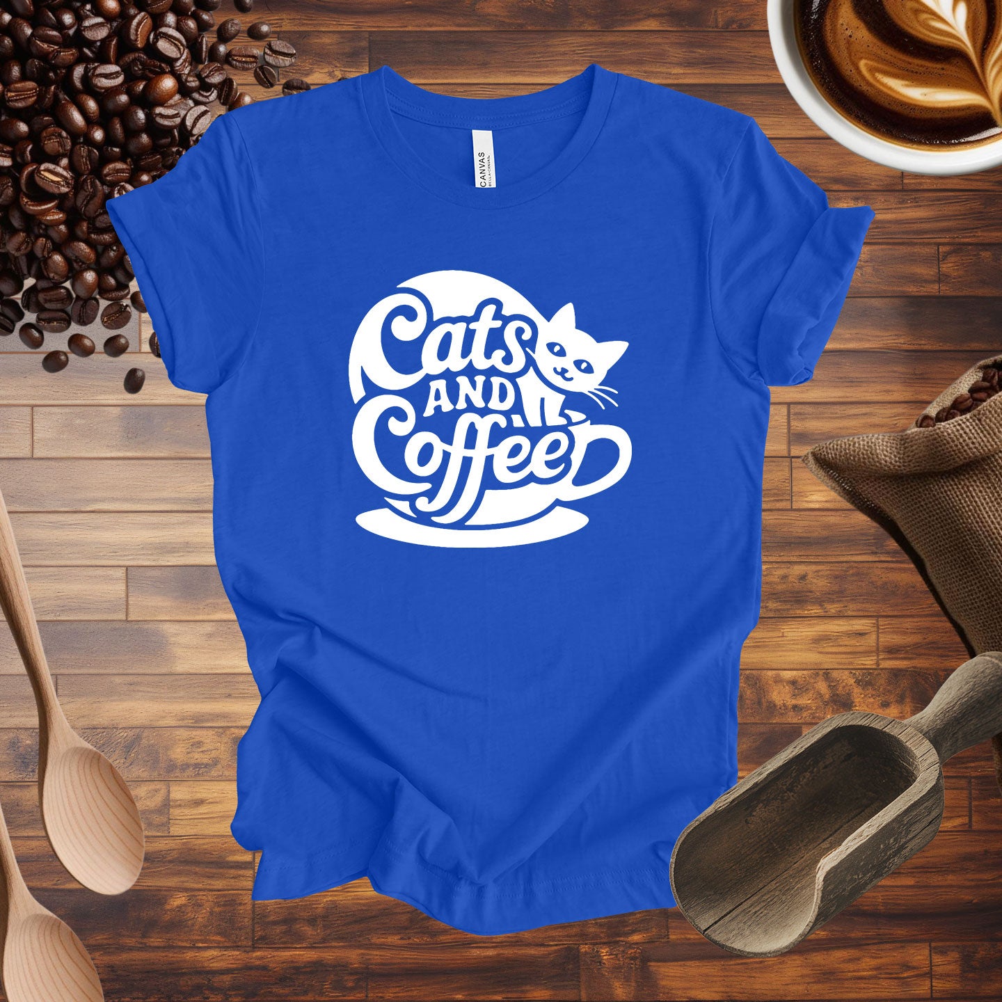 Cats and Coffee Tee