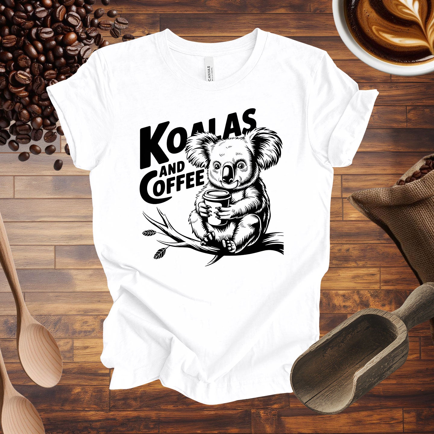 Koalas and Coffee Tee