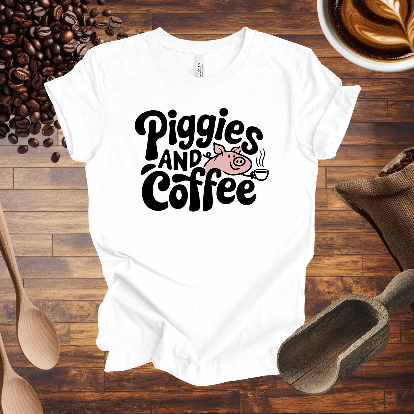 Piggies and Coffee Tee